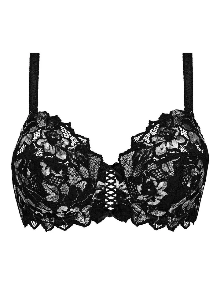 Arum Gala Wired Full Cup Lace Bra in Black image 7