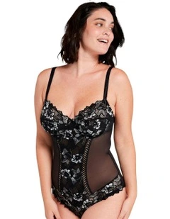 Arum Gala Underwired Lace Bodysuit in Black