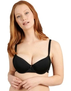 Ariane Padded T-Shirt Spacer Bra in Black