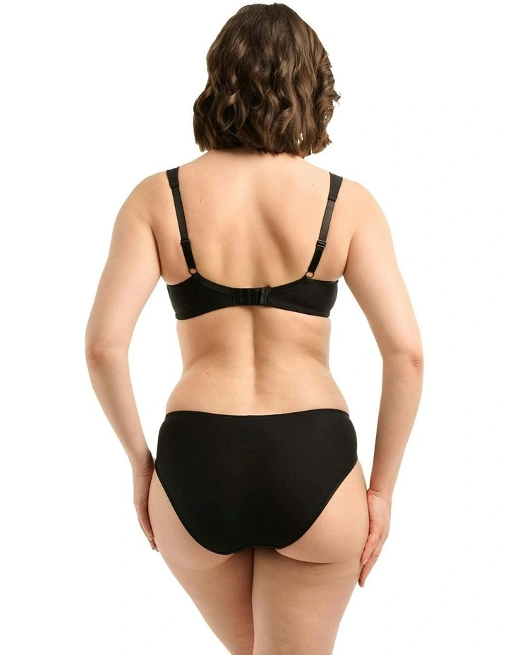 Ava Organic Cotton & Lace Wireless Mastectomy Bra in Black image 6