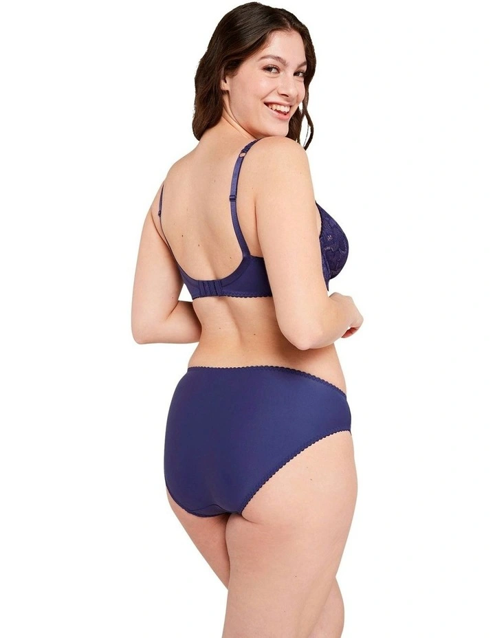 Arum Underwire Balconette Lace Bra in Blue Ribbon image 5
