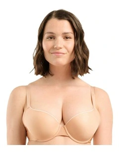 Unseen Seamless Smooth Balconette T-shirt Bra in Beige