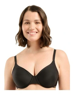 Unseen Seamless Underwire Full Cup T-shirt Bra in Black