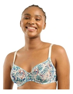 Sustainable Tulle Wired Full Cup Bra in Estival Summer Flower