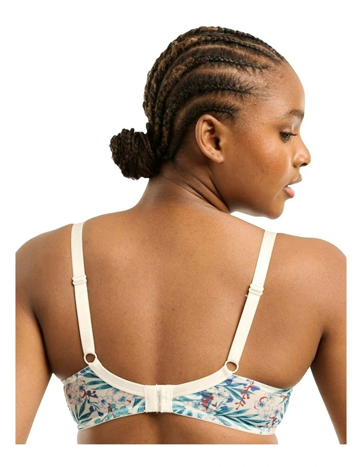 Sustainable Tulle Wired Full Cup Bra in Estival Summer Flower image 2