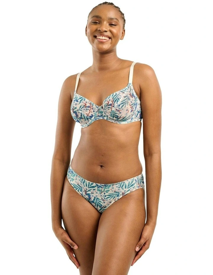 Sustainable Tulle Wired Full Cup Bra in Estival Summer Flower image 4