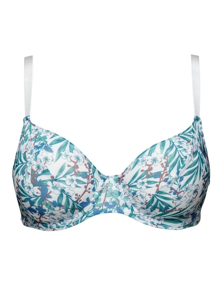 Sustainable Tulle Wired Full Cup Bra in Estival Summer Flower image 6