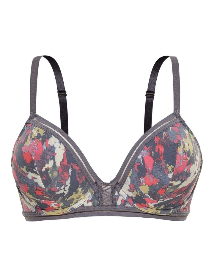 Lara Soft Microfibre Underwire Triangle Bra in Grey image 5