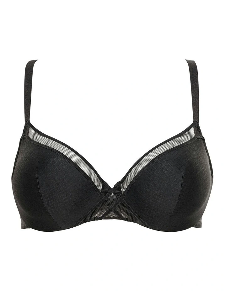Sophia Unlined Full Cup Underwire Bra in Black image 4