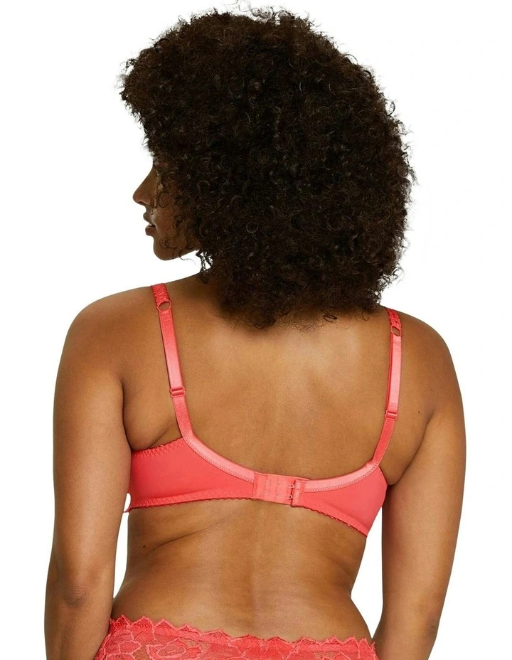 Arum Underwire Balconette Lace Bra in Paradise Pink image 5