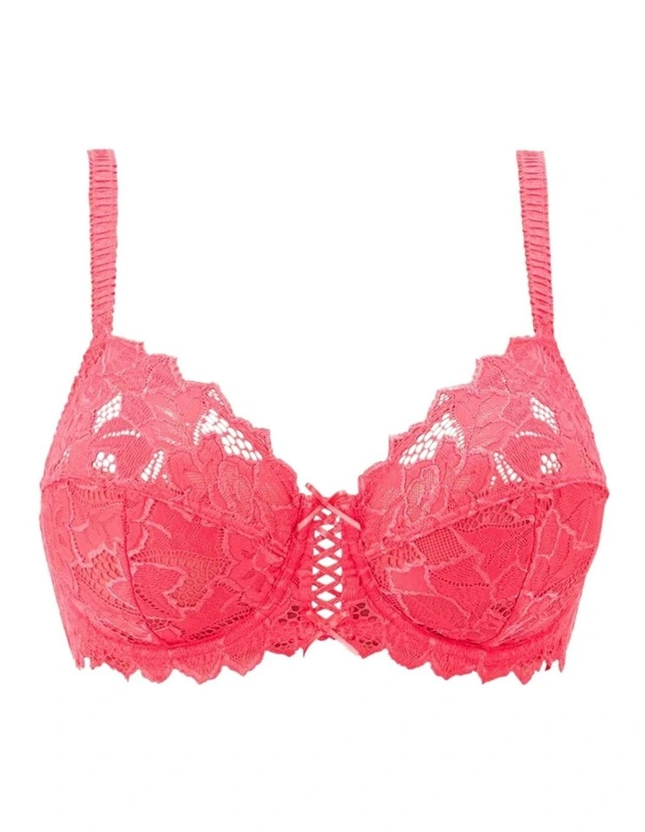 Arum Underwire Balconette Lace Bra in Paradise Pink image 6