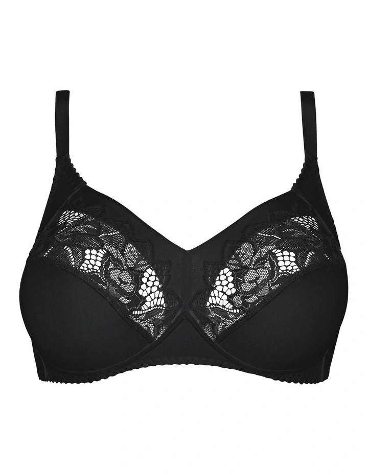 Coton d'Arum Wirefree Organic Cotton Bra in Black image 5