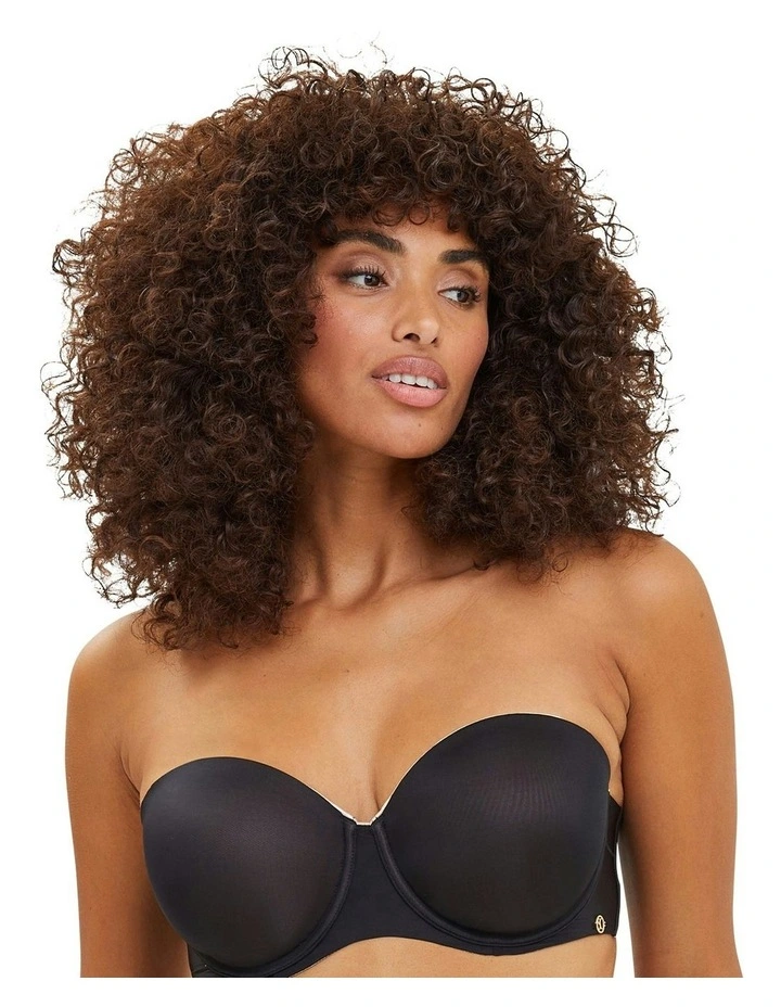 Unseen Wired Moulded Convertible-To-Strapless Bra in Black image 1