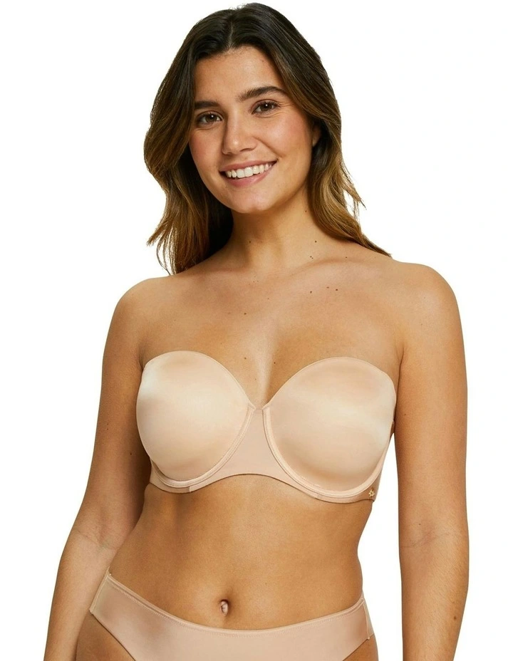 Unseen Wired Moulded Convertible-To-Strapless Bra in Beige image 6