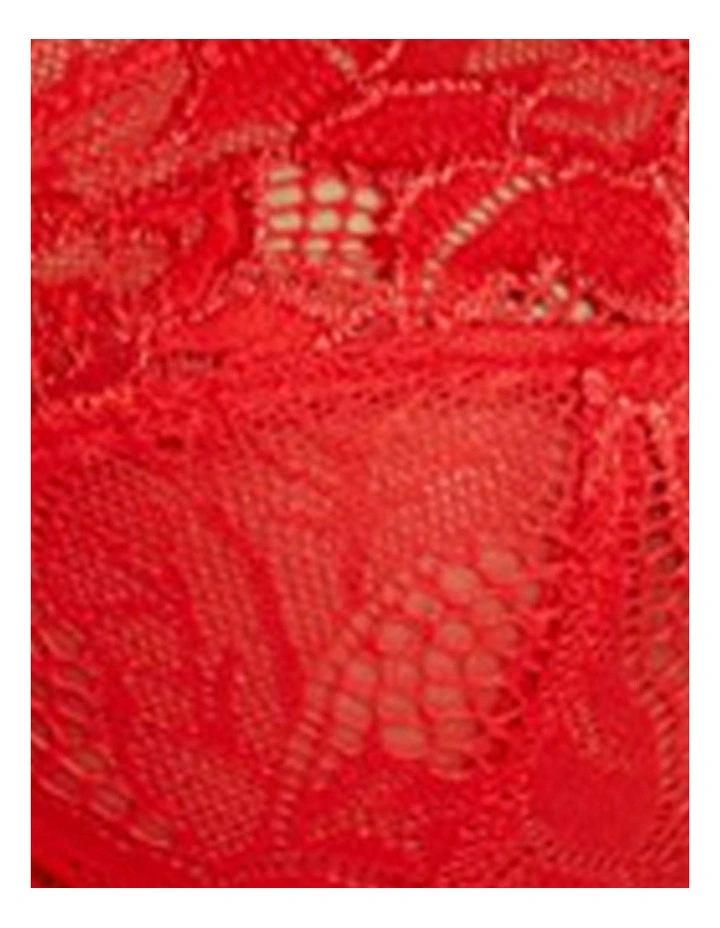 Arum Prima Underwire Lace Bra in Poppy Red image 7