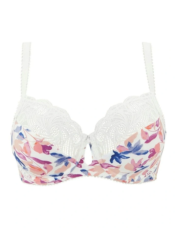 Ariane Fantaisy Underwire Full Cup Bra With Lace in White image 6