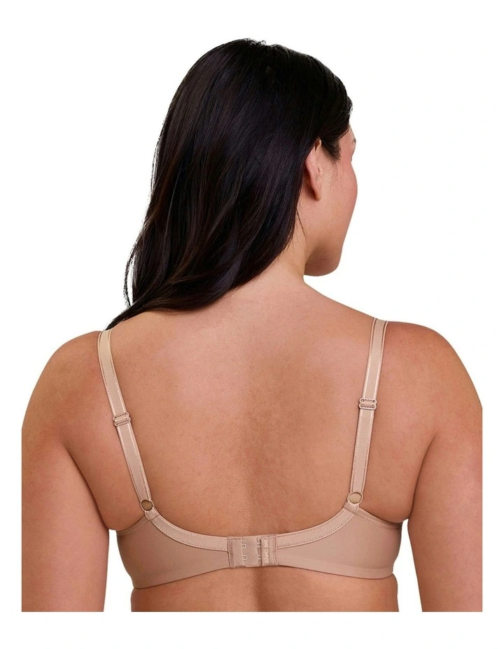 Lily Full Cup Wired Bra With Lace in Beige image 2