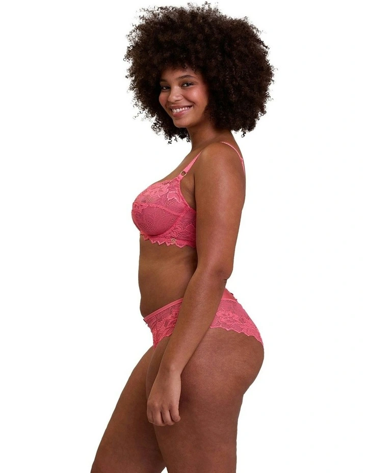 Arum Prima Underwire Lace Bra in Sunkist Coral image 3
