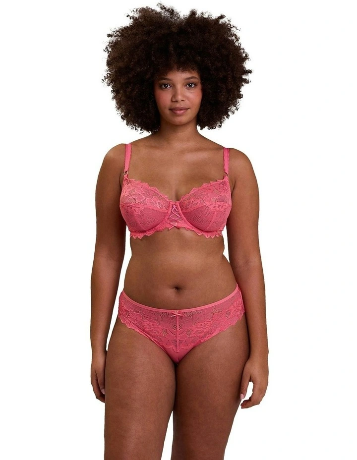 Arum Prima Underwire Lace Bra in Sunkist Coral image 4