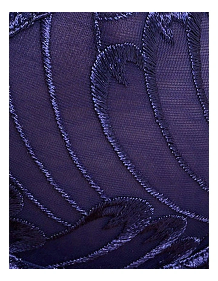 Narcisse Embroidered Full Cup Underwire Bra in Bellwether Blue image 6
