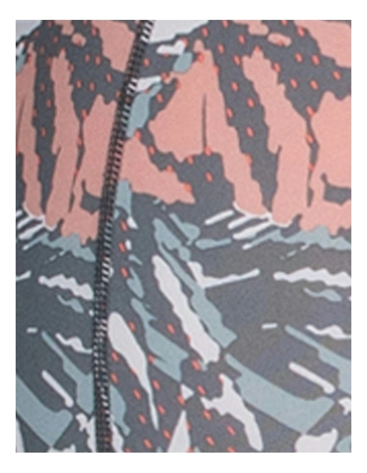 Active Branded Leggings in Tropical Print image 4