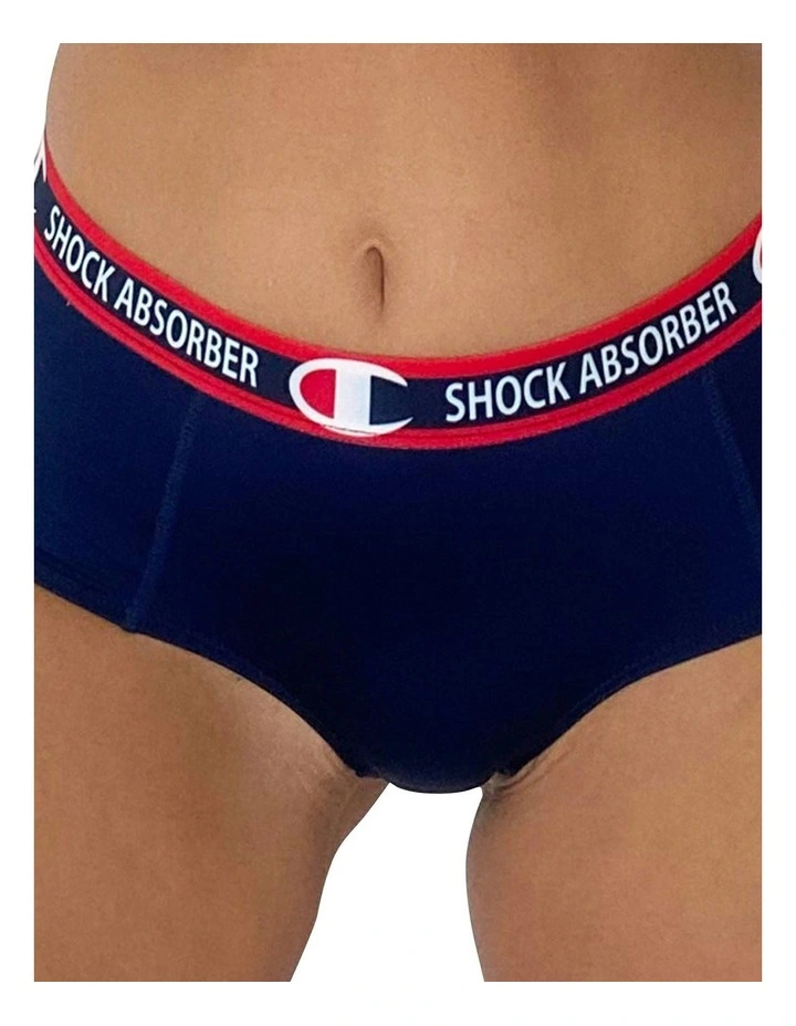 Moisture Wicking Sports Underwear Shorty in Athletic Navy image 5