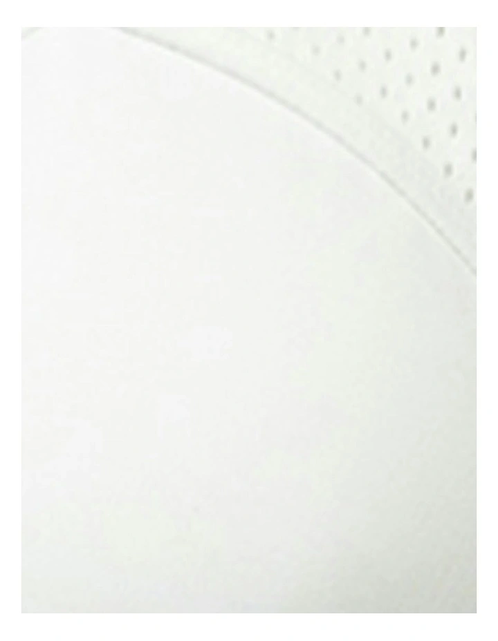 High Impact Active Crop Top Sports Bra in White image 6