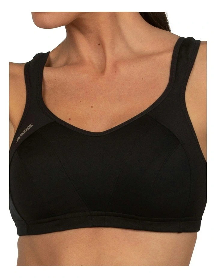 Active Multisport Support Bra in Black image 3