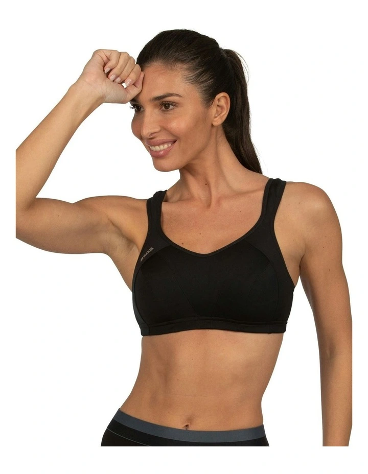 Active Multisport Support Bra in Black image 4