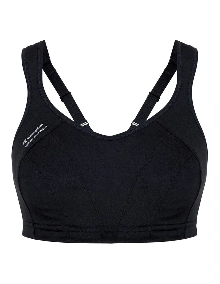 Active Multisport Support Bra in Black image 6