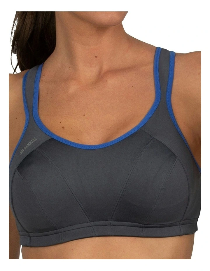 Active Multisport Support Bra in Dark Grey image 3