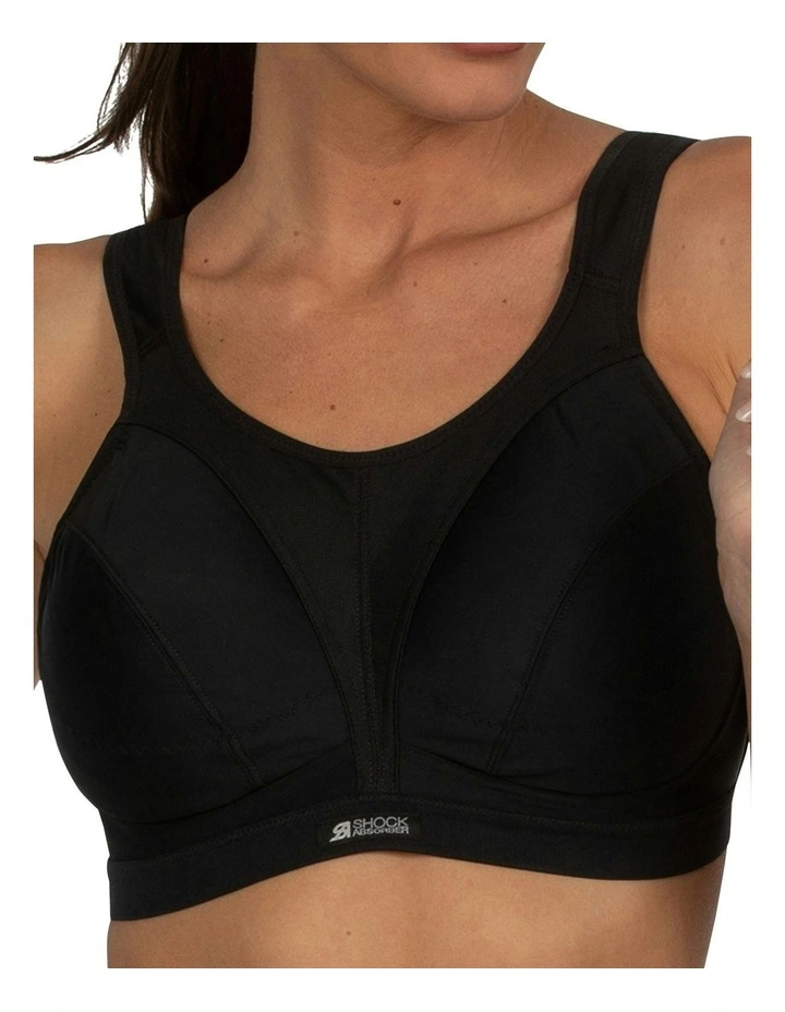 Active D+ Classic Support Sports Bra in Black image 7