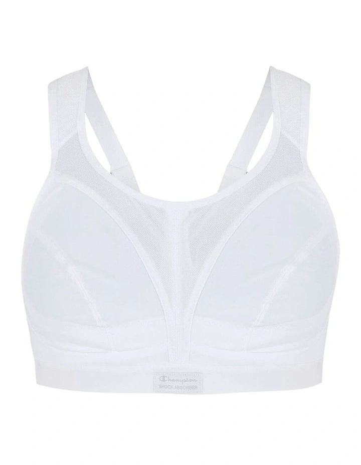 Active D+ Classic Support Sports Bra in White image 5