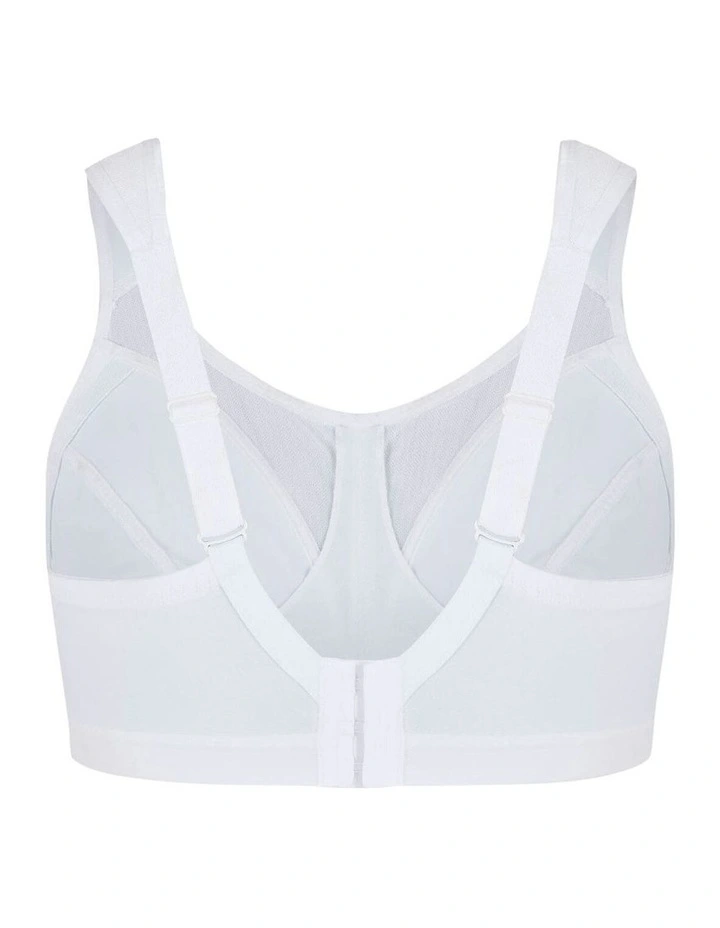 Active D+ Classic Support Sports Bra in White image 6