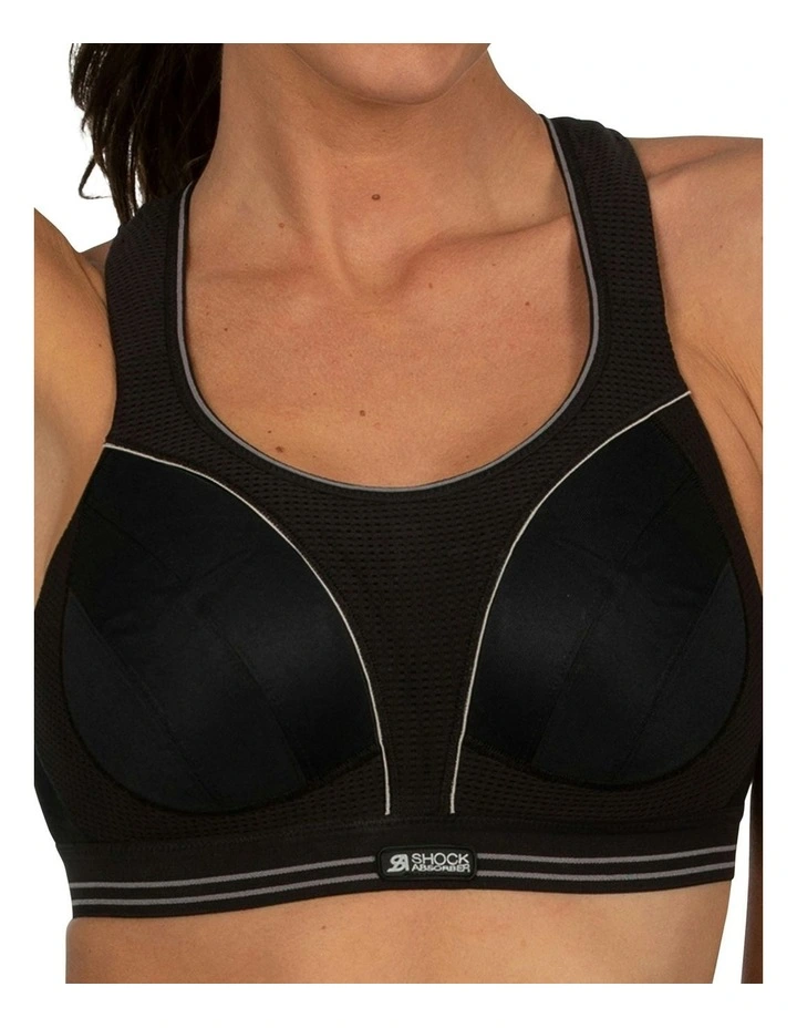 Ultimate Run Sports Bra in Black image 3