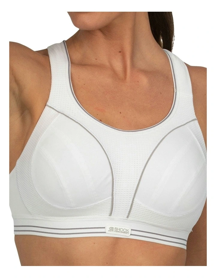 Ultimate Run Sports Bra in White image 3