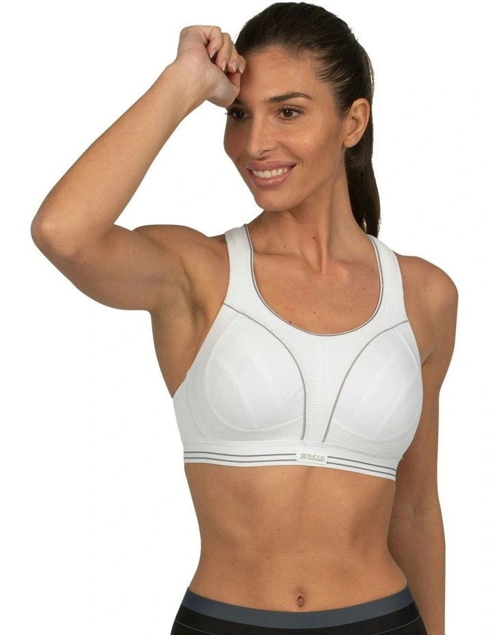 Ultimate Run Sports Bra in White image 4