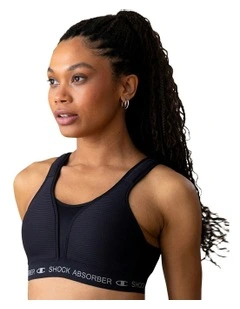 Ultimate Run Padded Sports Bra in Black
