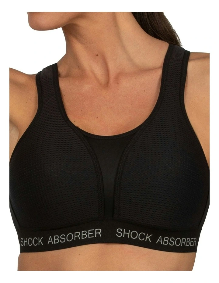 Ultimate Run Padded Sports Bra in Black image 3
