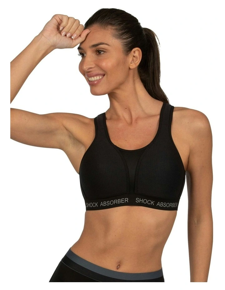 Ultimate Run Padded Sports Bra in Black image 4