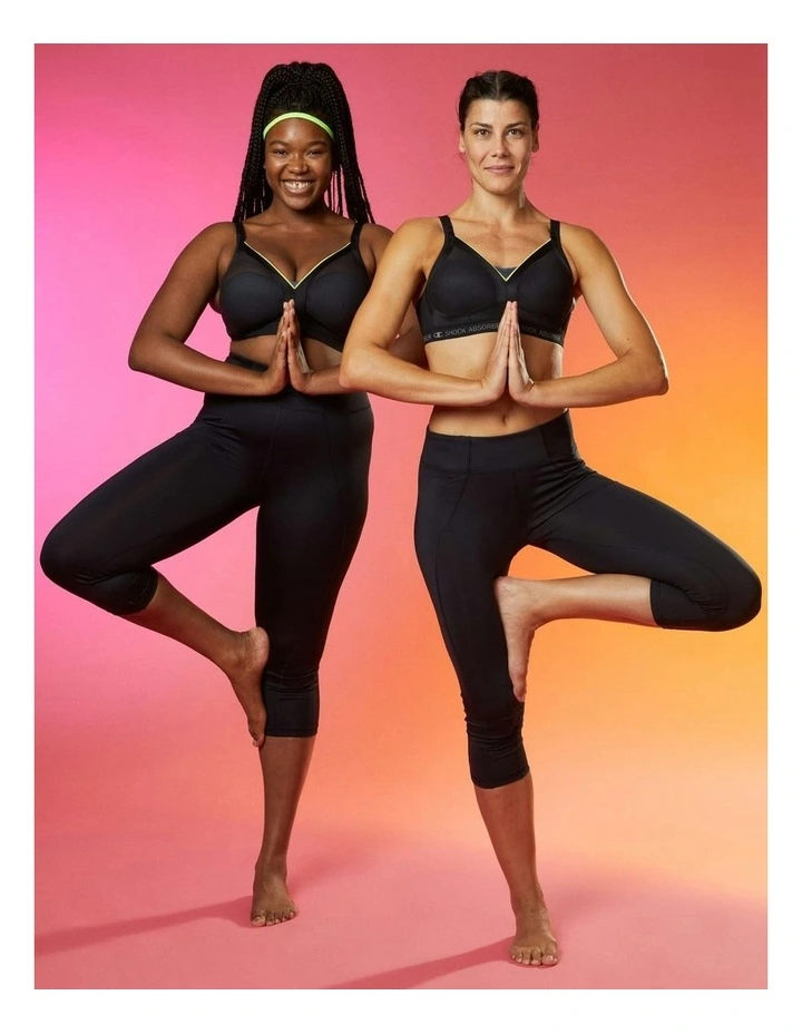 Active Shaped Support Sports Bra in Slate Gray image 3