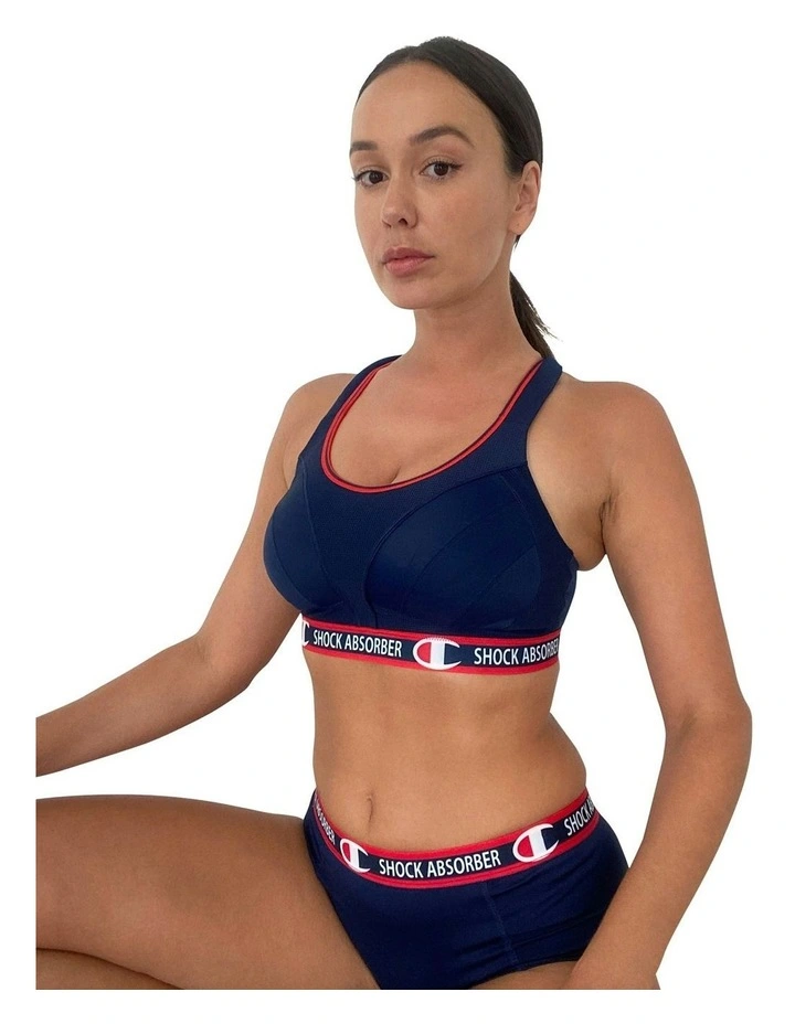 Ultimate Run Wirefree High Impact Sports Bra in Athletic Navy image 3