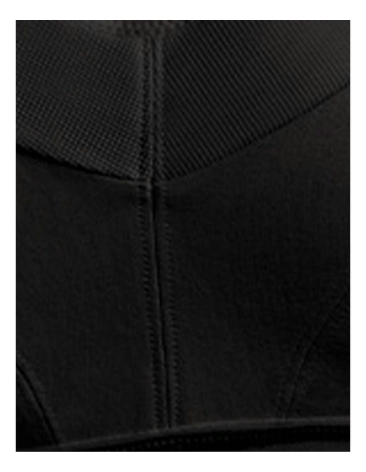Impact Free Cotton Blend Racerback Teen Sports Bra in Black image 7