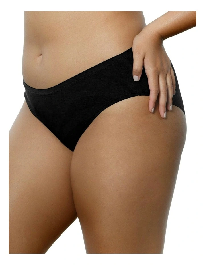 Cozy Soft Modal Hipster Brief in Black image 3