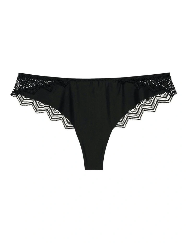 Georgia Brazilian Lace Brief in Black image 3
