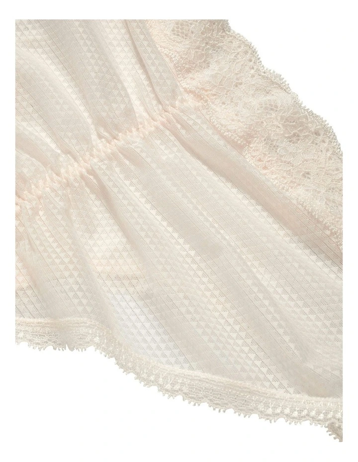 Brooklyn Shorty Hipster Brief With Lace in White image 5
