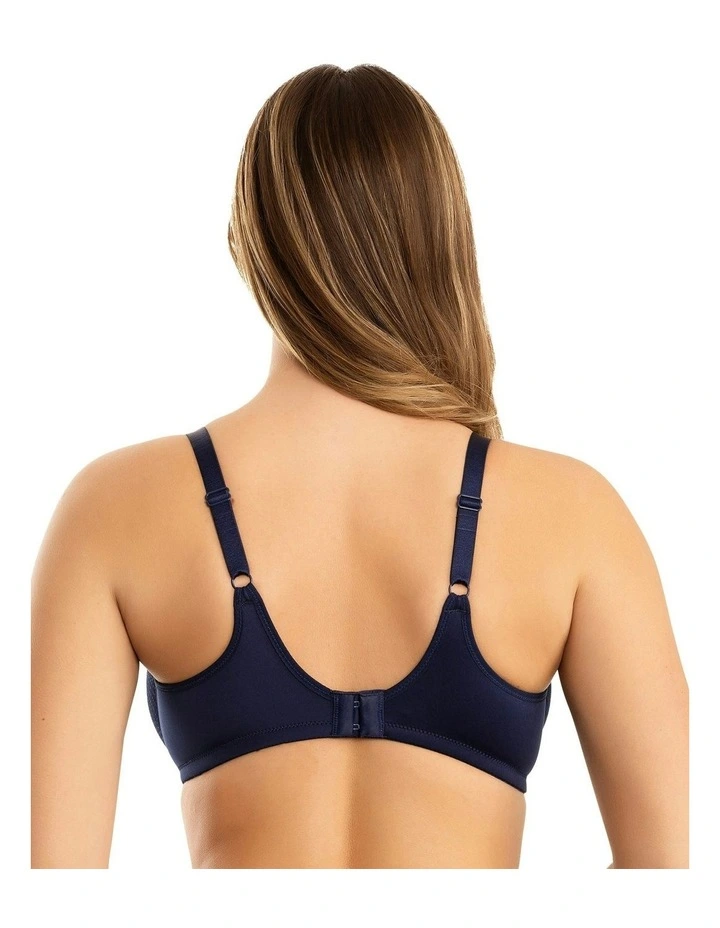 Pearl Underwire Seamless Minimiser Bra in Blue image 2