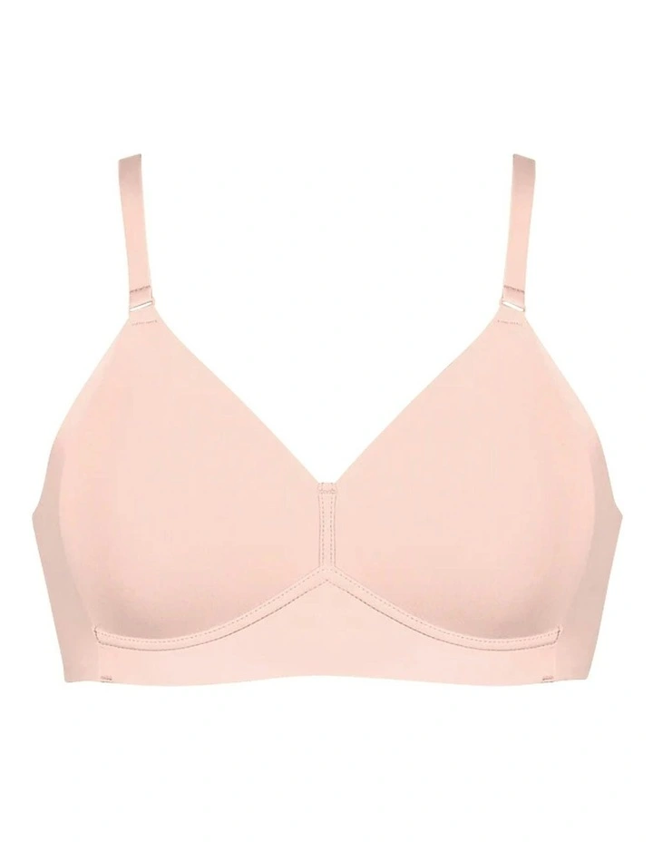 Side Smoothing Soft Cup Wireless Padded Bra in Blush image 6