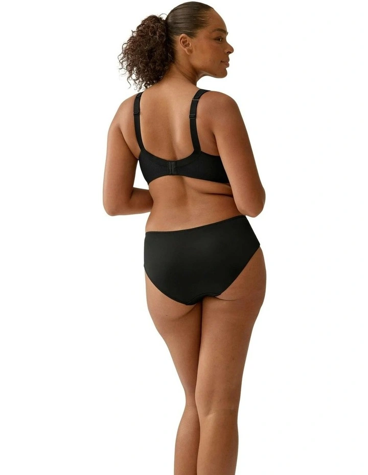 Wednesday Jacquard Wireless T-shirt Bra With Padded Straps in Black image 5