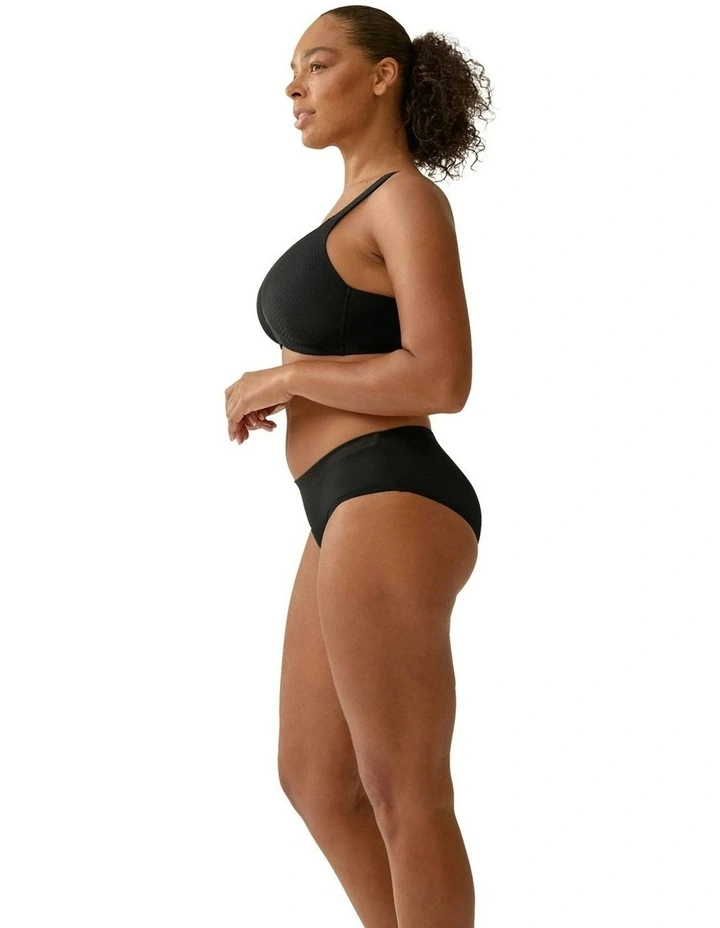 Wednesday Jacquard Wireless T-shirt Bra With Padded Straps in Black image 6